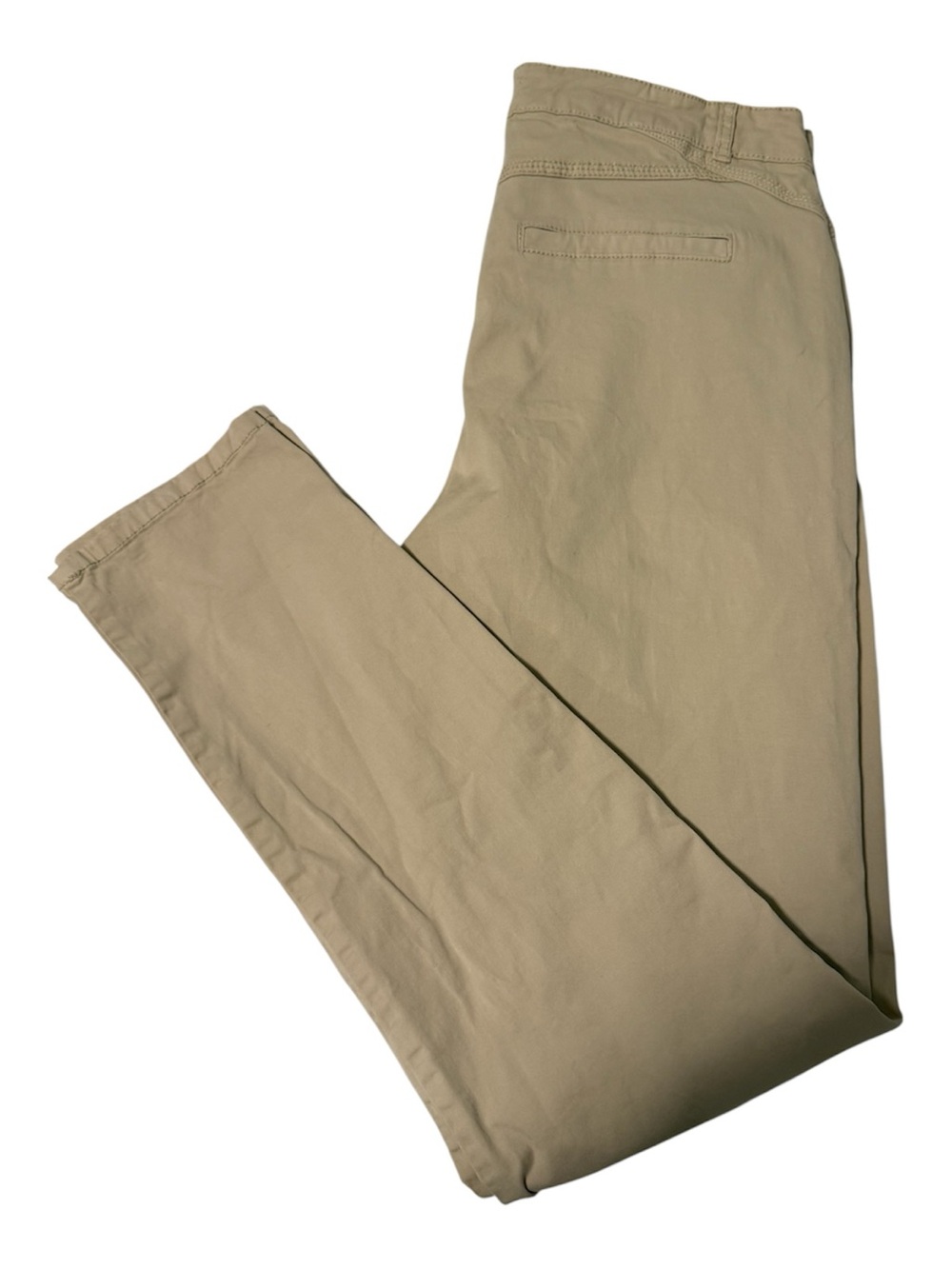 Reitmans Women’s Khaki Straight Leg Pants Size 9 Beige Casual Stretch Trousers